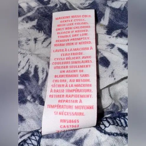 Make + Model Nordstrom Tie Front Cover Up Kimono Robe Cobalt Navy Palm L / XL