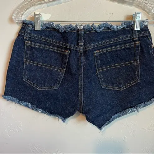 Just USA Y2K No Waist Raw Hem Denim Shorts