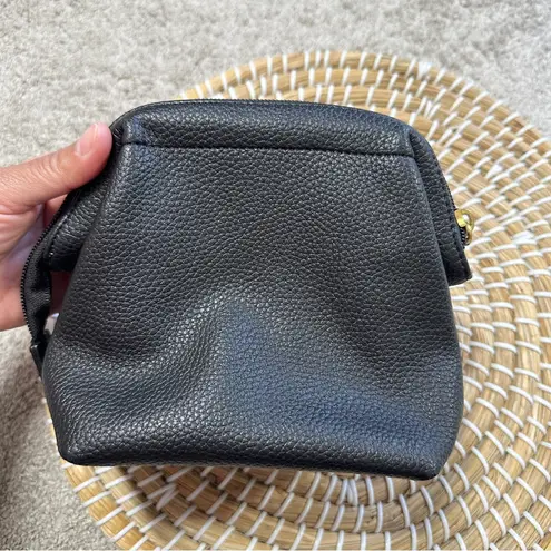 Pixie Mood Women’s Josie Travel Pouch 100% Vegan Leather Soft in Black Pebbled