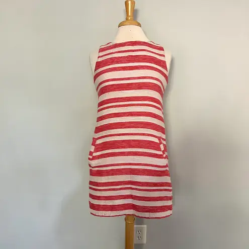 Cupcakes and Cashmere Athena Red White Striped Sleeveless Dress