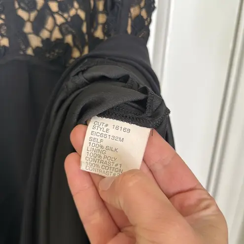 Tadashi Shoji TADASHI collection lace detail midi dress semi formal