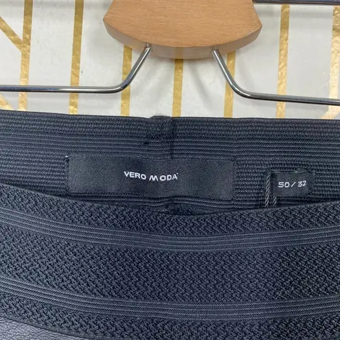 VERO MODA Curve Faux Leather Pantalegging Black