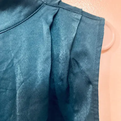 Cider asymetrical neck elastic waist maxi NWOT! dark teal size 2xl.