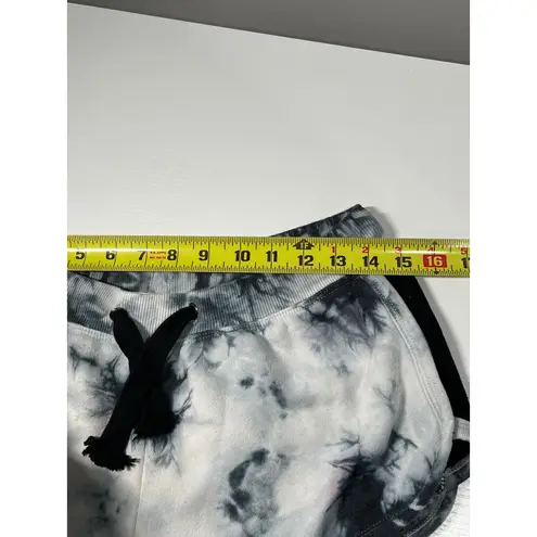 Vintage Havana Tie Dye Sweat Shorts Womens Size S Black White Pink Dolphin Hem