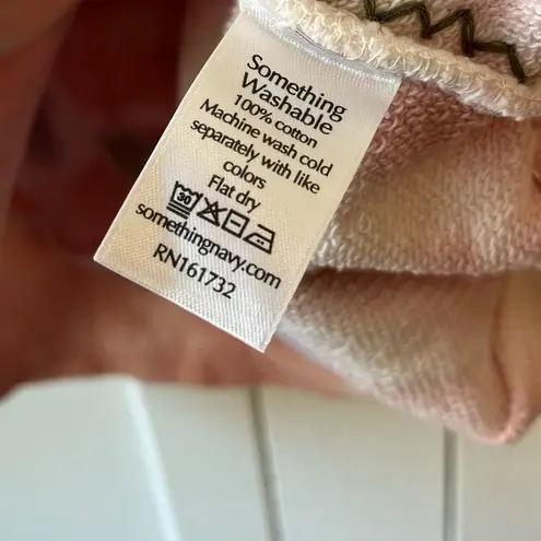 Something Navy Dollie Embroidered Tie Dye Pullover Sweater XS