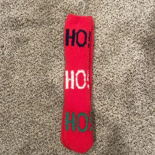 BOGO Ho! Ho! Ho! Christmas cozy socks Red