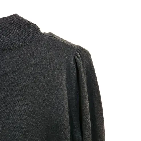 Molly Bracken Navy Blue Casual Long Sleeve Pullover Mock Neck Sweater Large