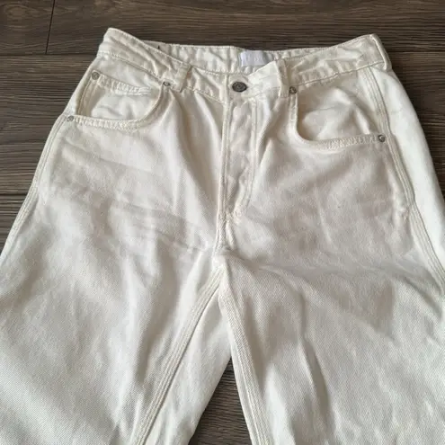 Boyish BY HER white Buttonfly denim jeans size 26 Bailey in Vertigo cut 0295