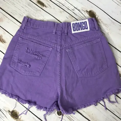 Bongo 🌴 Vintage High Rise Ripped Purple Shorts