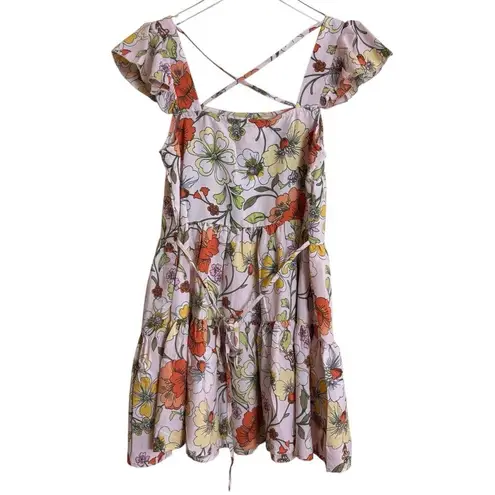 NEW Lottie & Holly BOG Collective Band of the Free Boho Mini Dress Size Small Pink