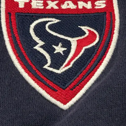 NFL Houston Texans  Football Navy Blue Full Zip Up Hoodie Sweatshirt Adult XL