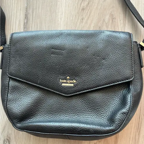 Kate Spade  New York Black Leather Shoulder Bag