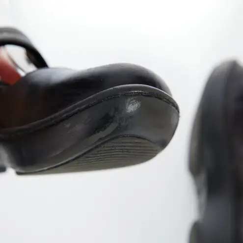 NAOT Adriatric Black Leather MaryJane Clog Women's Size 40