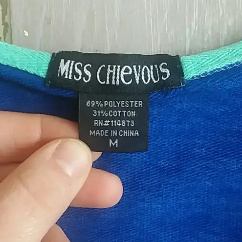 Miss Chievous Burnout hoodie with sequin heart