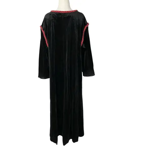 VINTAGE GILEAD Velvet Maxi Nightgown Black Size L