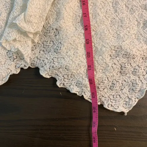 Earthbound Lace Tie Top XL Cottagecore Festival Romantic Angelcore Boho Indie White