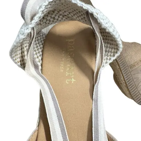 Paseart Espadrille Sandals Suede Cap Toe Ankle Tie Made in Spain Size 9M Suede