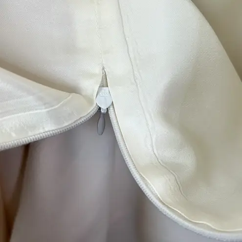 Shoshanna Vintage Cream And Gold Metallic Trim Mini Dress Size 6