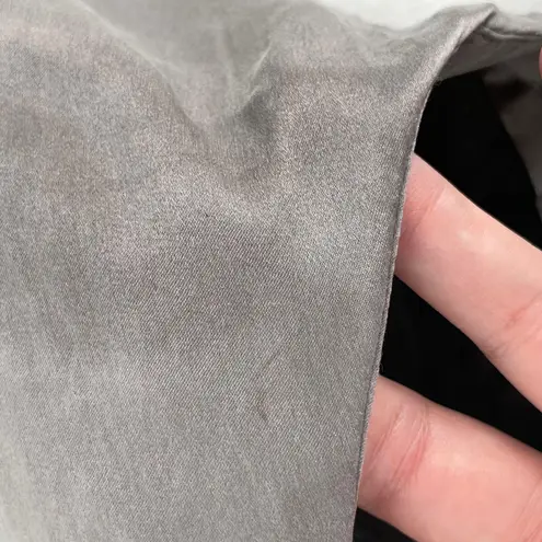 Pink Tartan 100% Silk Skirt Silver Gray Pleated Mini Preppy Office Siren Size 4