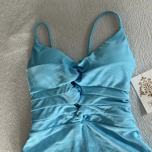 Becca Prima. Twist Front One-Piece Swimsuit, Size Medium, $148