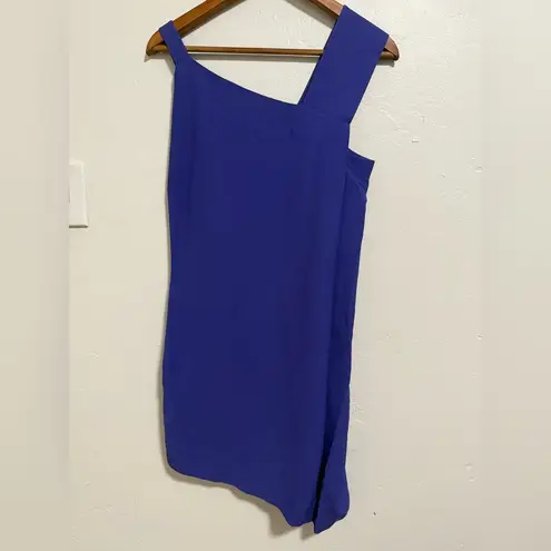 Roland Mouret Anser Royal Purple Mini Dress with Pockets Women’s Size 6 Blue