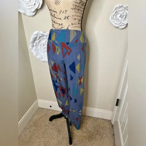 LuLaRoe NTM: NWOT  TC Leggings in Blue & Multicolored Geometric Print Size 12-22 - Image 3