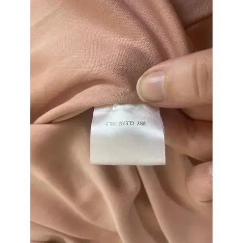 Birdy Grey Women's Dress XS Pink Gene Crepe Dusty Rose Formal Leg Slit Blush 219