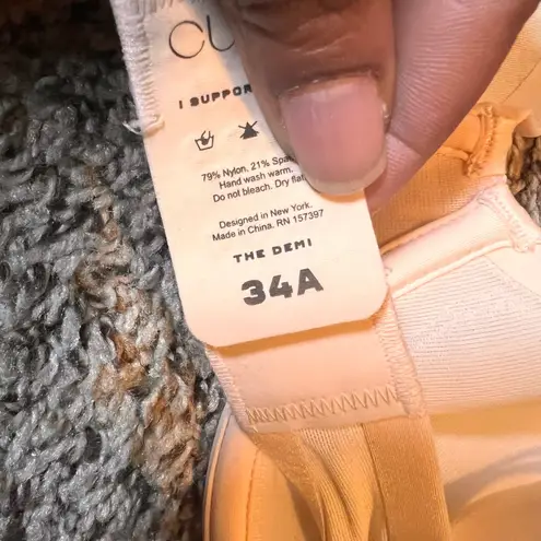 CUUP The Demi Bra Light Support Everyday Comfort Underwire 34A Tan Size undefined