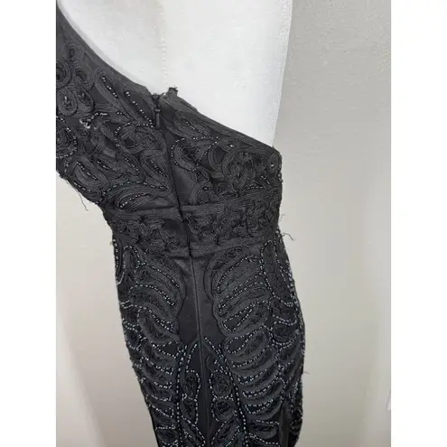 Sue Wong Vtg Nocturne Womens Black Beaded Babydoll Maxi Dress 4 Whimsigoth Y2k