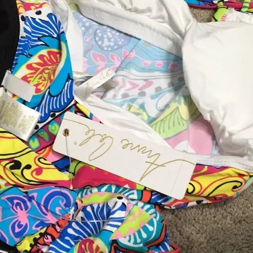 Anne cole New. multicolored tankini. XS-top/S-bottoms