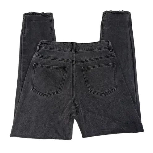 Princess Polly  Straight Leg Jeans Black Gray Size 2