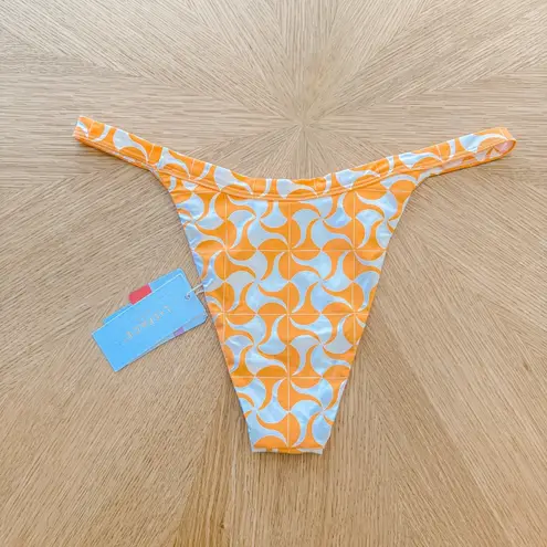 L Space Womens Bikini Bottom Size L Orange Camdyn Bitsy Swim Y2K Beach Vacation Size L