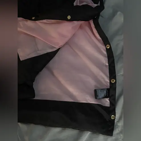 Juicy Couture Juicy‎ Couture Black Label Puffer  Jacket Gold Details Snap Sides Small Like New