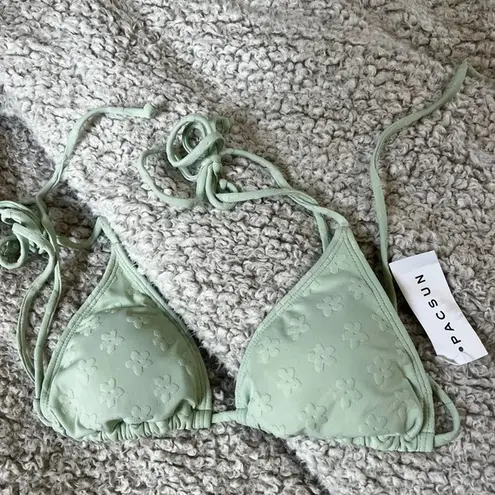 PacSun  Sage Floral Bikini Top