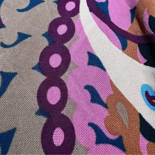 Multicolor Patterned Women's Skirt Yigal vintage Y2K :Box OW2: Red Size 2