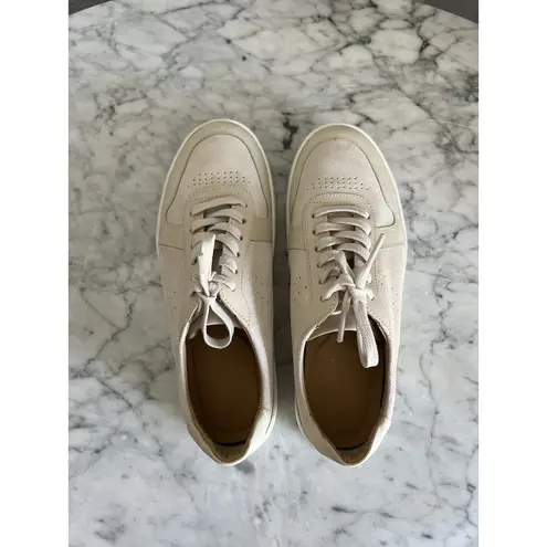 Nisolo Bria Go To Court Sneakers Size 7.5 Bone Suede