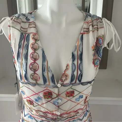 Ali & Jay Embroidered Midi Dress, Size L New w/Tag Retail $148