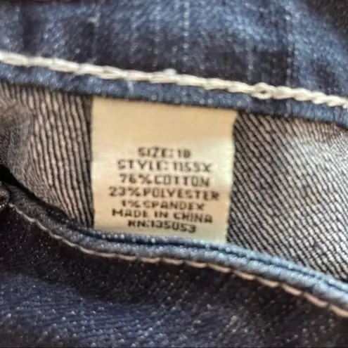 Kiss Therapy Stretch Dark Wash Denim Shorts Blue Size 18