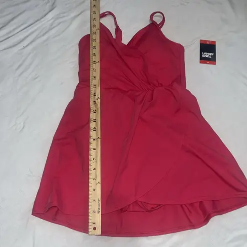 Lands'End  Ladies Swim Dress Hot Pink Size XS