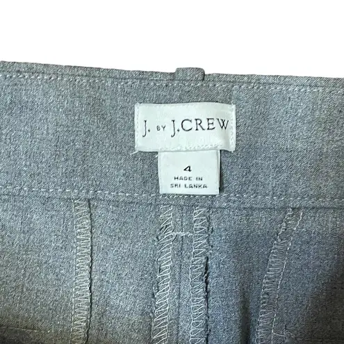 J.Crew  Crop Pants Size 4 Gray‎ Stretch Blend Womens Dress Casual 30X26