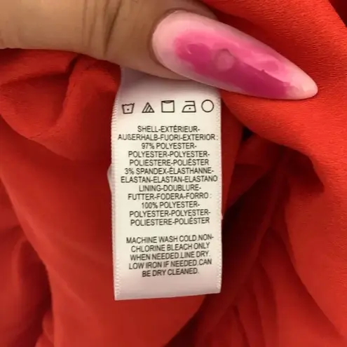 Dress the Population  Mira Poppy Mini Dress Orange Size M