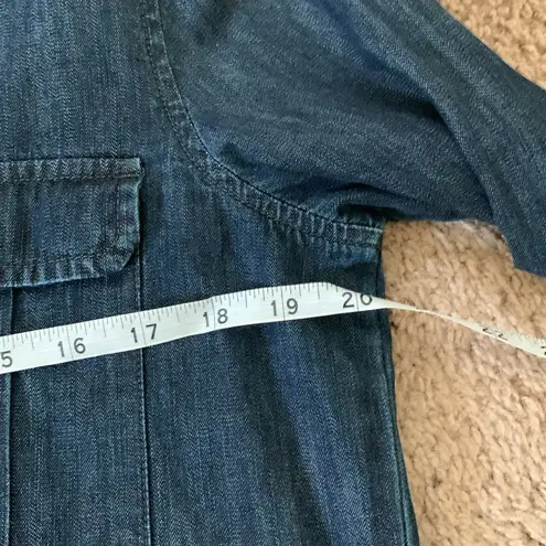 Denim & Supply Ralph Lauren Lace Up Denim Mini Dress (M) Dark Wash 100% Cotton Blue Size M