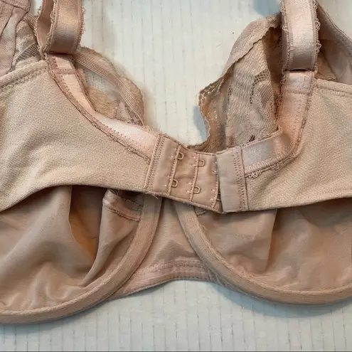 Wacoal Bra Top Tier Underwire Bra in Pink-Beige Sz 40C EUC Style #855223