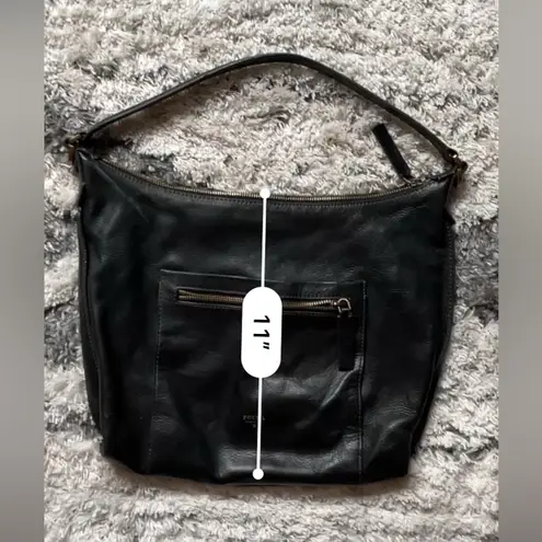 Fossil  Pebbled Cow Hide Leather Hobo Shoulder bag - Image 12