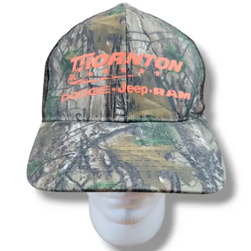 Port Authority Realtree Hat OSFM Adjustable Strap Back Camo Camouflage Thornton Dodge Jeep Ram Printed Hat