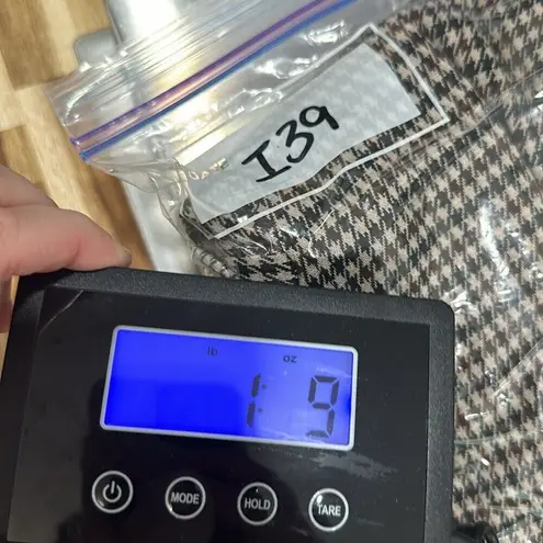 J. McLaughlin Womens Aubrey Blazer Small Brown Houndstooth Knit Career Stretch