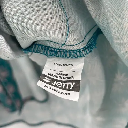 JETTY Shirt Dress Large Atlantis Tunic Beach Coverup Travel Resort Vacation Surf Green