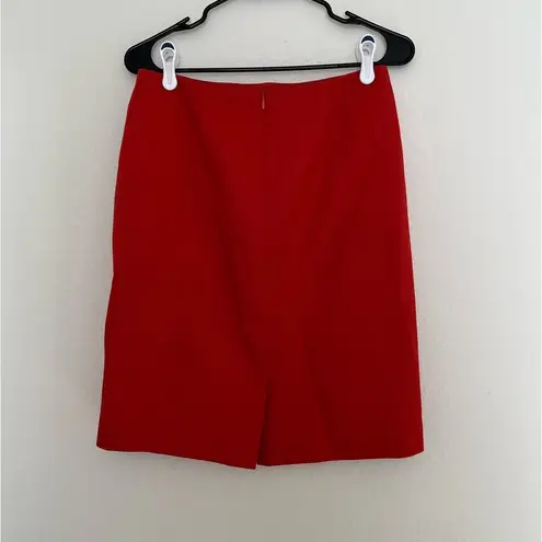 Anne Klein  Red Pencil Skirt Size 2