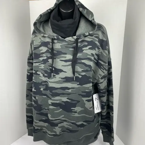 Seven7 Women Forest Camo Masked Hoodie NWT Size XL