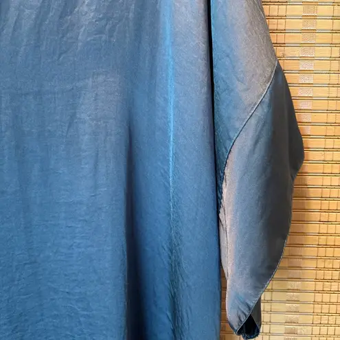 tutu & lilli Blue Short Sleeve Satin Knee